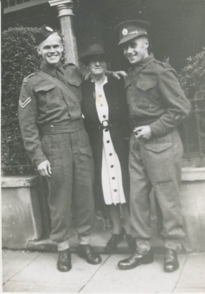England (August 1941)
“Leaves in Merry England”
Myself, Aunt Sis and Bert taken at 39th Valetta Rd.